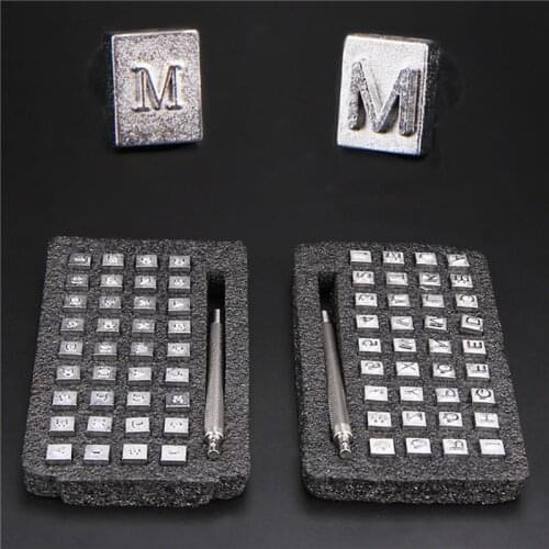 36Pcs/set Alphabet Letters & Number Stampers Set Stainless Steel Punch Metal Letter Punching Leather Tools For DIY Leather Craft