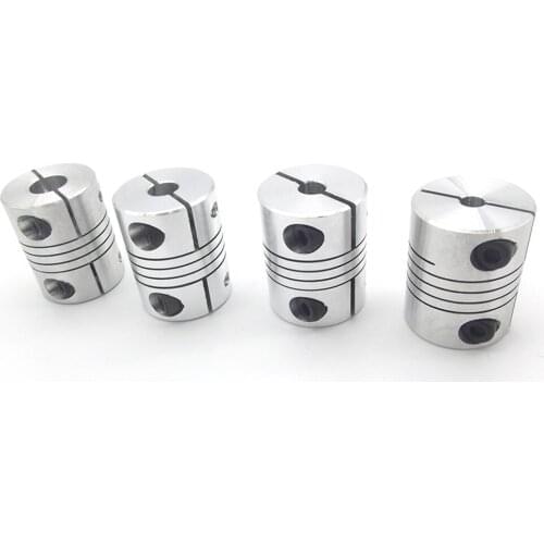 4PCS 10X6.35MM D25L30 Aluminum Z Axis Flexible Coupling For Stepper Motor Coupler Shaft Couplings 3D Printer Parts Accessory