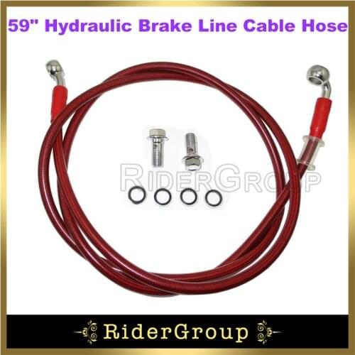 59" Hydraulic Brake Line Cable Hose For Dirt Bike ATV Quad Buggy Go Kart Motorcycle