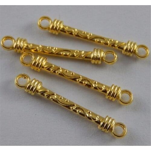 60Pieces) Wholesale Gold Alloy Bracelet Connector For Jewelry Making Creative Necklace Pendant Charms Handmade Crafts AU38126