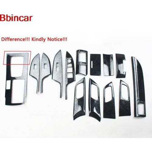 ABS Black Wood Paint For Honda Accord 9th 2014 Middle Gear Inner Window Switch Air Vent Door Handle Interior Kit Accessories