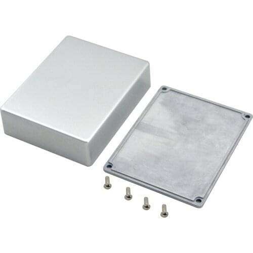 1590BB silver Effects Pedal Aluminum Stomp Box Enclosure for Guitar pedal box free shipping