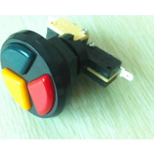 Arcade 3 in 1 Round Push Button with microswitches for arcade game machines Triple Colors