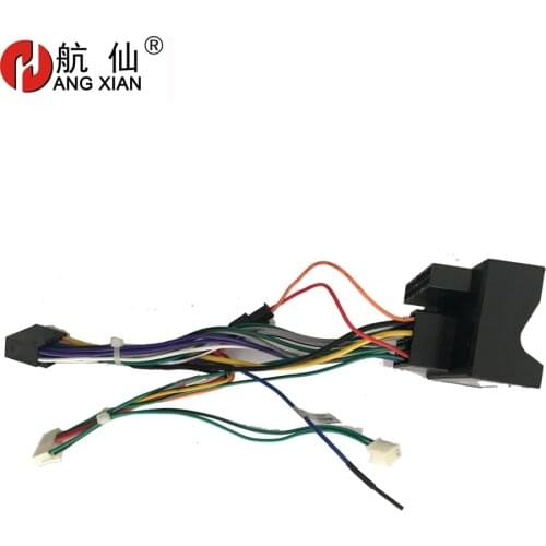 Car Radio Female ISO Radio Plug Power Adapter Wiring Harness Special for Volkswagen High trim harness power cable