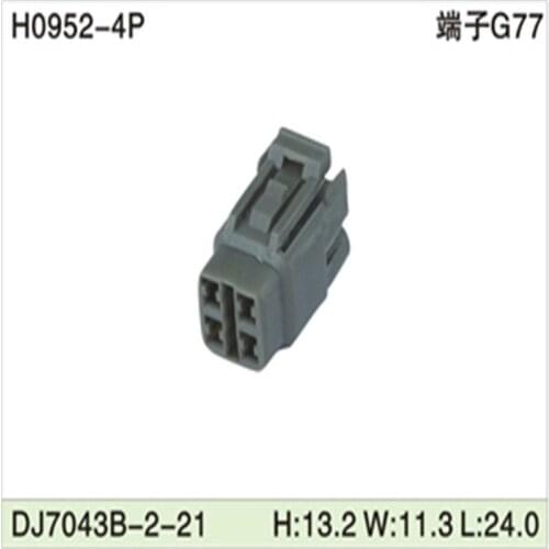 Free shipping 500pcs DJ7043B-2-21 4Pin 2mm AMP Car Electrical Wire Connectors for VW,BMW,Audi,Toyota,NISSAN AND other