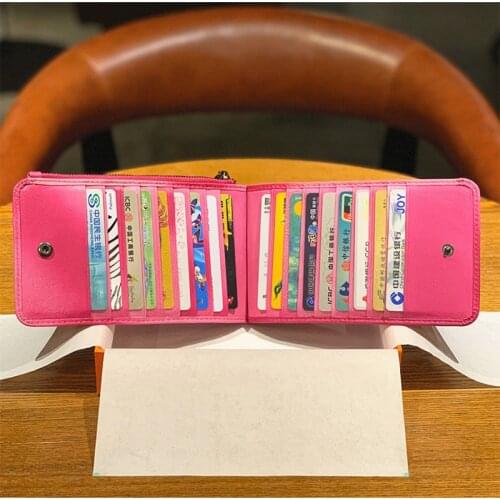 Brand Genuine Leather Slim Wallet RFID Front Pocket Wallet Thin Credit Cards Id Card Holder Ladies Long Purse Mens Money Clips