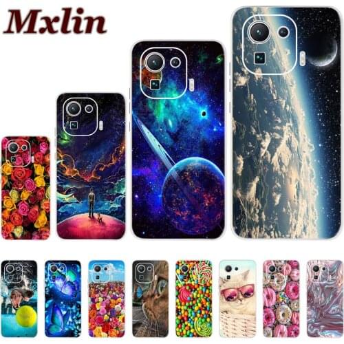 For Xiaomi Mi 11 Pro 5G Case Fashion Planet Printed Silicon Soft TPU Cover For Xiaomi 11 Pro Mi11 Pro Global Version Coque Funda