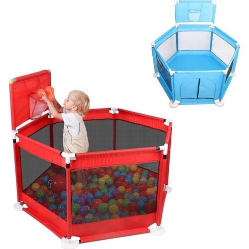 Baby Playpen Fence Folding Barrier Kids Park Children Play Pen Oxford Cloth Game Infants Ball Baby Fencing Playground Play Yard