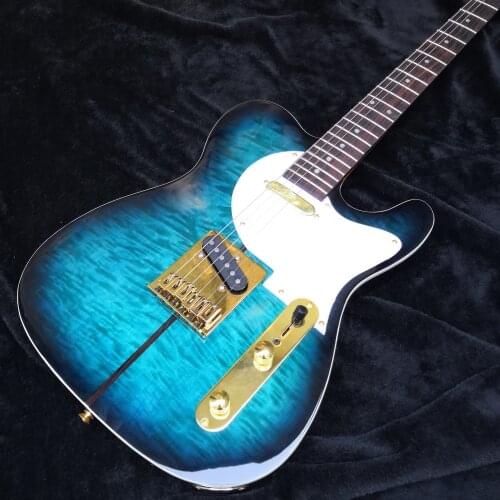 Electric guitar, flocculent large flower veneer, puppy electric guitar, maple neck, free shipping