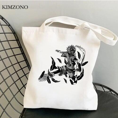 Haikyuu shopping bag bolsa eco jute bag recycle bag shopper canvas bag string fabric bolsas ecologicas boodschappentas sacolas