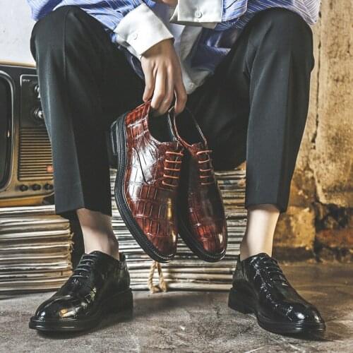 Jiansen Mens Leather Shoes