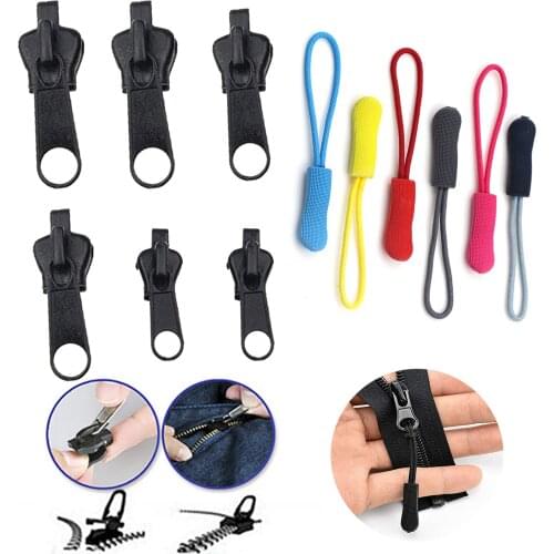 6PCS/Set Instant Zipper Universal Instant Fix Zipper Repair Kit Replacement Zip Slider Teeth Rescue New Design Zippers For Sew