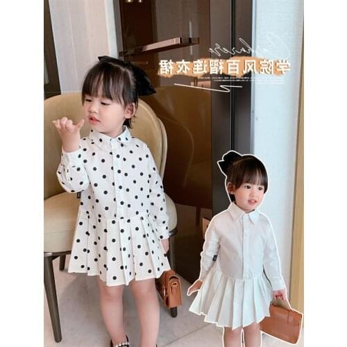 2021 New Spring Summer Girl Kids Baby Children Princess shirt Dresses Children Kids Casual Clothes