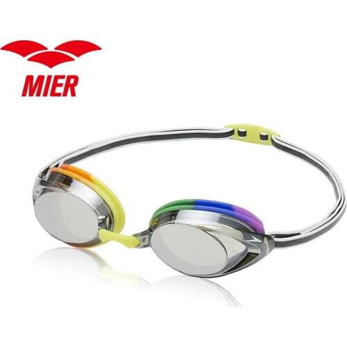 MIER Unisex Adult Swim Goggles Latex Free & UV Protection Goggles Sport Goggles Water Pool Swim Eyewear
