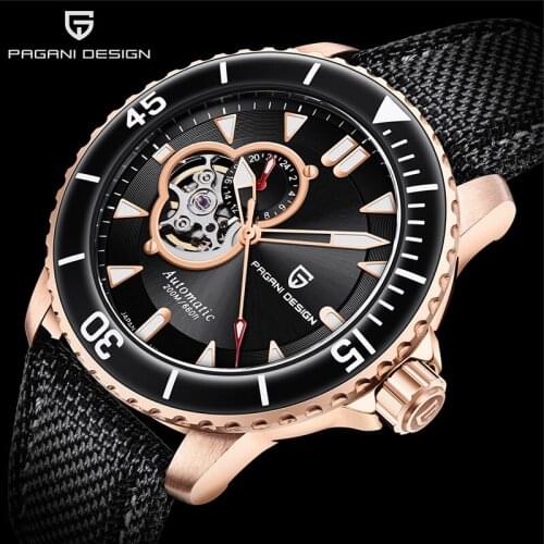 PAGANI DESIGN 2021 New Mens Mechanical Watch 200M Waterproof Stainless Steel Automatic Watches Japan NH39 Tourbillon Watch Men