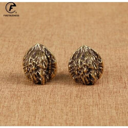 A Pair Copper Solid Walnut Handle Ball Elderly Health Care Ball Hand Ball Health Exercise Dad father grandpa Birhtday Gift