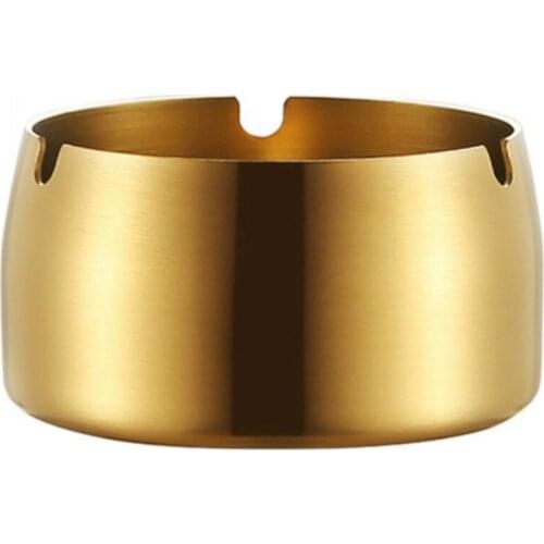 Ashtray Stainless Steel Smoking Hotel Bar KTV Decoration Can Clip Soot Container