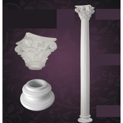 PU decorative Roman pillars Roman Corinthian style columns gate doors and windows frames stoep posts portal pillars custom made