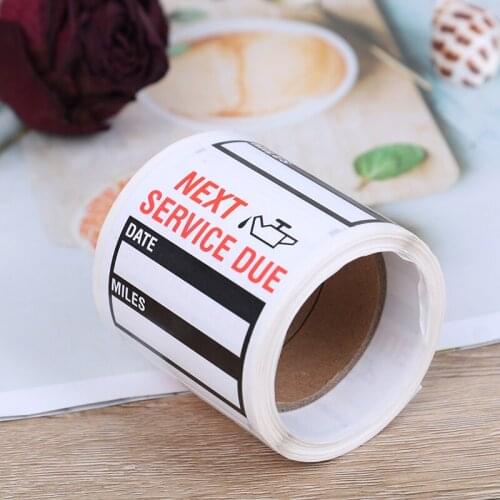 Transparent Oil Change Sticker Reminder Sticker Special Design Small Size