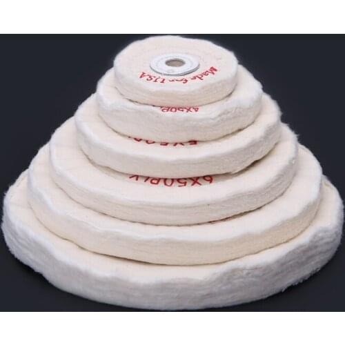 3/4/5/6/7/8"Cloth Buffing Wheel Grinder For Wood Metal Jewelry Polishing Tools G32C
