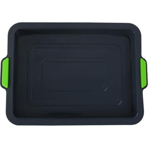 Silicone Baking Pan Non-stick Rectangular Brownie Pan Cake Baking Pan Baking Tools for Home Bread Baking Mold