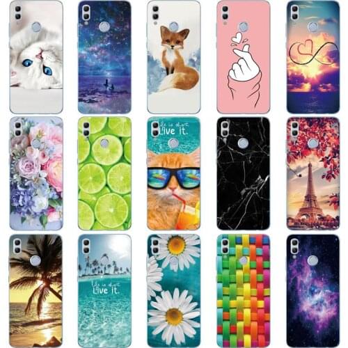 For Huawei Honor 10 Lite Silicone Case 6.21 inches soft TPU back cover Honor 10 Lite Case Coque 360°New case to protect phone