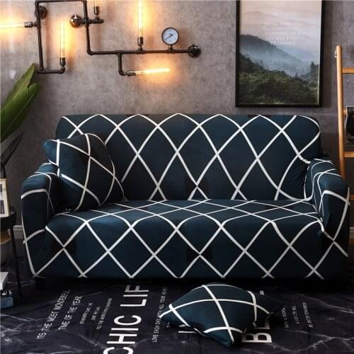 Spandex Printing Sofa Cover Modern Elastic Polyester Couch Sofa Slipcovers Chair Furniture Protector Living Room 1/2/3/4 Seater