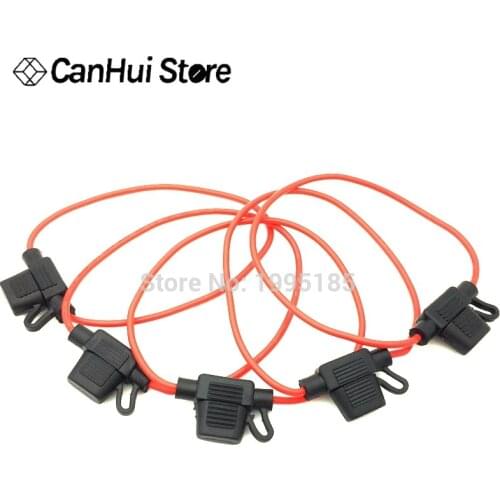 5pcs Waterproof Auto Inline Mini In-Line Fuse Holder Small Waterproof Harness Seat With Line Fuse Box 30CM Small car fuse seat