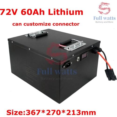 High Quality Lithium Battery 72V 60Ah with Built-in BMS for 5000W Motor Electric Bike Motorcycle Electric Scooter Wheelchair