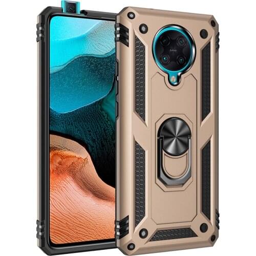 15 pcs 360 Ring Stand Hard Case For Xiaomi Redmi K30Pro K20 Note9 Note8 Mi10 Mi10 Pro Mi9 Shockproof Hybrid Armor Case Cover