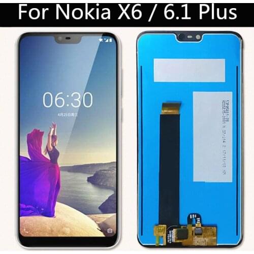 5.8" LCD For Nokia X6 5.1 Plus TA1099 LCD Display Touch Screen Digitizer Assembly Replacement for phone Nokia X5 LCD