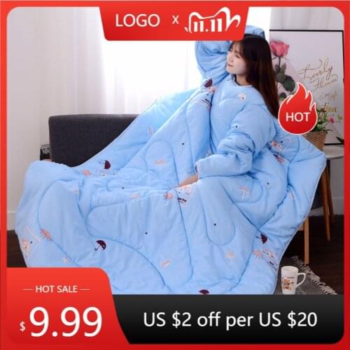 Winter Christmas Blanket Sweatshirts Oversized Hoodies Giant For Women Hoody Plaid With Sleeve Solid Warm Hooded Blanket Adult