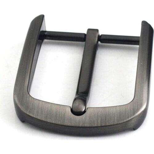1x Metal 40mm Brushed Belt Buckle Middle Center Half Bar Buckle Leather Belt Bridle Halter Harness Fit for 37mm-39mm Belt