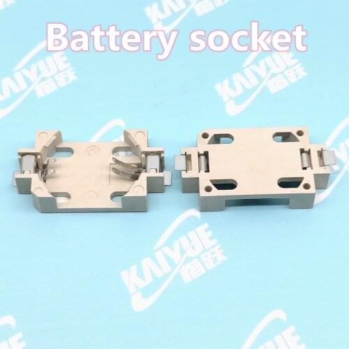 10Pcs/Lot Cr2032 Patch Bs-6 Tin 3V Cr2032 2025 2016 Horizontal Strips Buttons Battery Holder