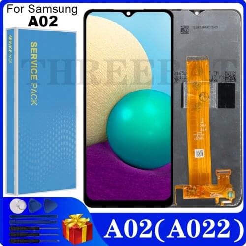 6.5'' Original A02 Display For Samsung Galaxy A02 A022 A022m A022f LCD Display Touch Screen Digitizer Assembly Replacement
