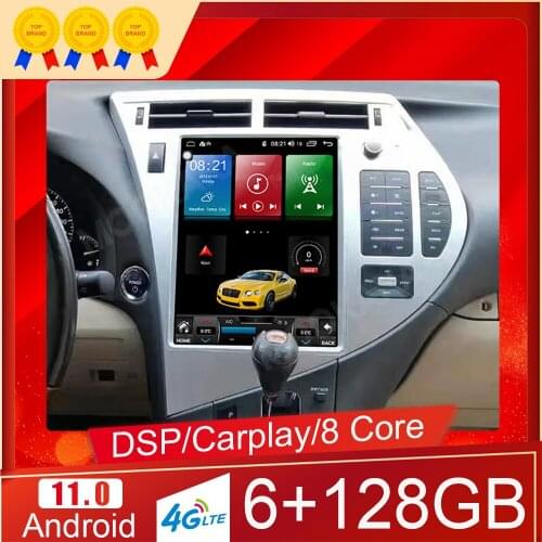 12.1 Inch Android 11.0 6 + 128GB For Lexus RX Car Player Radio GPS Navigation Auto Stereo Multimedia IPS Touch Screen Carplay
