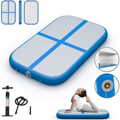 Free Shipping Door To Door 1x1x0.2m Inflatable Air Track Gym Air Mat Tumble Track Inflatable Airtrack For Children