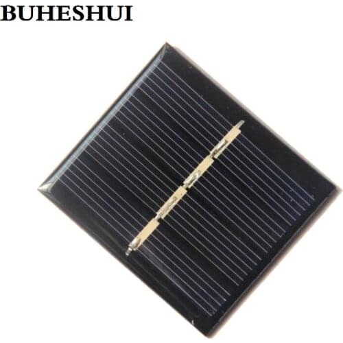 BUHESHUI Mini 0.36W 2V Solar Panel Solar Cell DIY Panel Polycrystalline Solar Toy Panel Education Kits 1000pcs/lot Wholesale
