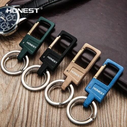 Honest Color Car Key Chain Simple Men Keychains Business High-Grade Key Ring Holder Bag Pendant Jewelry Wholesale Dropshipping
