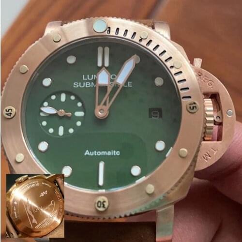 GULL TRON Men Automatic Watch Mens Luxury Watches Self Wind Mechanical Wristwatch Luminous Sapphire Mirror 50m Waterproof ST2557