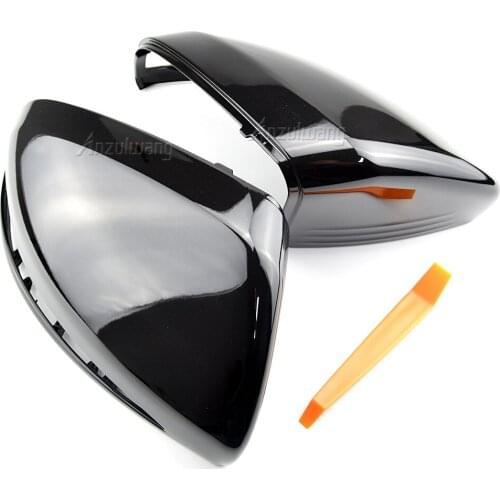 For Mercedes-Benz C S E GLC G Class AMG W205 X253 W222 W213 W238 Rearview Mirror Cover Bright Black Replacement 2014 - 2019 LHD