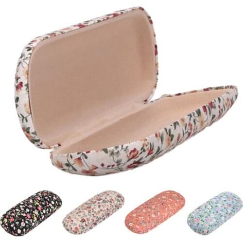 Floral Hard Sunglasses Case Eye Glasses Case Eyewear Protector Box Reading Glasses Pouch Bag Sunglasses Case Hard Box