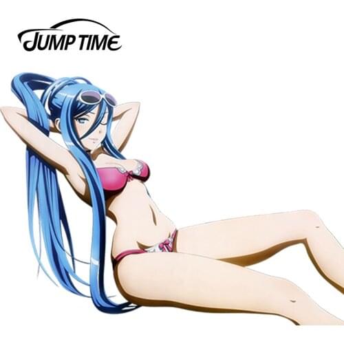 JumpTime 13cm x 9.1cm Anime Aoki Hagane no Arpeggio Sexy Hot Girl Takao Vinyl Car Window Fridge Decal Sticker Beautiful Graphic