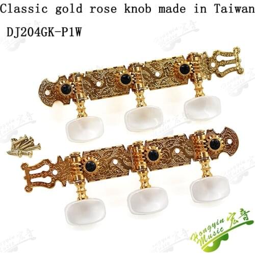 1SET Golden Classic Guitar String Tuning Pegs Machine Heads Tuners Keys PartsDJ204GK-P1W