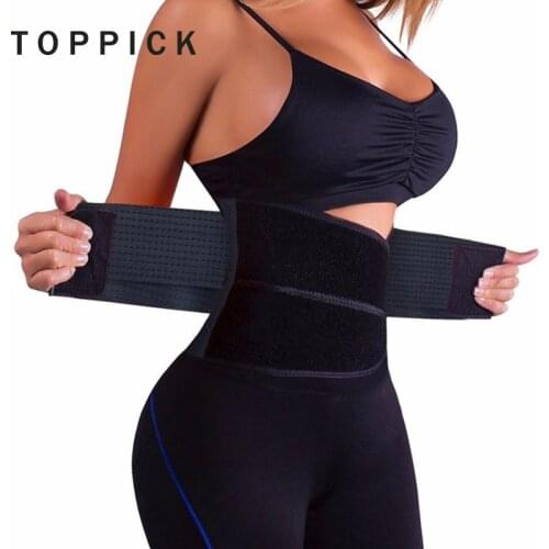 Toppick Waist Trainer Corset Plus Size Shapewear Body Shaper Slimming Corrective Underwear Minceur Waist Trainer Belt