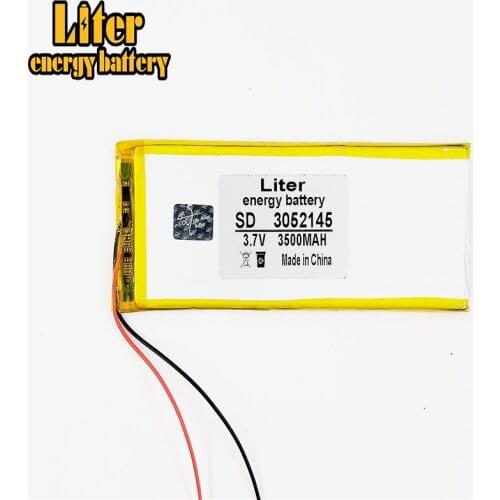 Li-po Polymer battery 3500mah 3.7V 3052145 smart home MP3 speakers Li-ion battery for dvr,GPS,mp3,mp4,cell phone,speaker