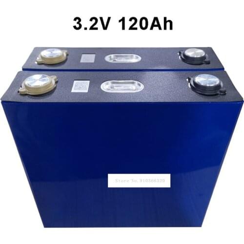 1Set of 8Pcs 3.2V 120Ah 4 Battery Lithium Iron Phosphate Cell for Electric Vehicle Solar RV Pack 48*173*170mm