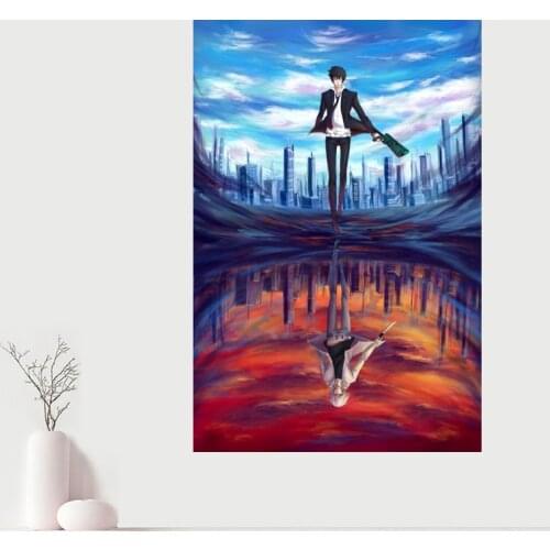 Custom Canvas Wall Decor Psycho Pass Canvas Poster Cloth Wall Fabric Posters And prints Home Decor Painting
