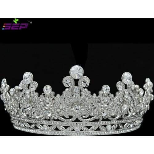 Real Austrian Crystals Rhinestone Womens Prom Wedding Bridal Heart Flower Tiara Crown Hair Accessories Jewelry SHA8645
