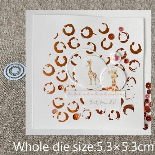 New Design Craft Metal Cutting Die cut dies 3pcs circle round decoration scrapbook Album Paper Card Craft Embossing die cuts